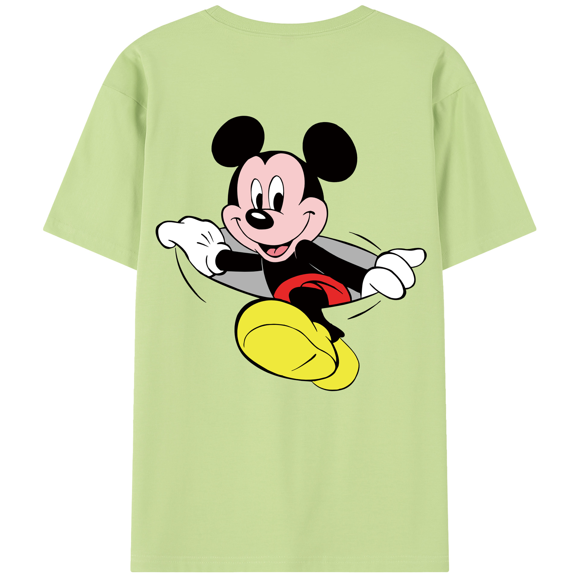 （画像用） ミッキーマウス Mickey Mouse 綿100％半袖Tシャツ（背面プリント）